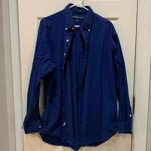 Men’s Ralph Lauren button down, blue, long sleeve, size XL